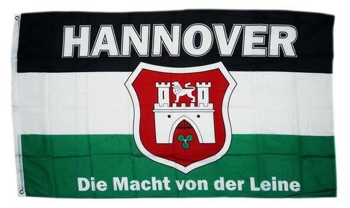 Fahne / Flagge Hannover Macht von der Leine 90 x 150 cm