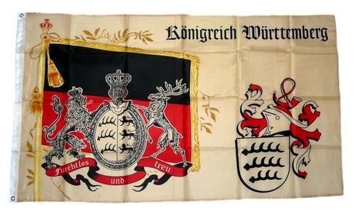 Fahne / Flagge Königreich Württemberg Standarte NEU 90 x 150 cm