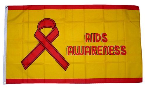 Fahne / Flagge Aids Awareness 90 x 150 cm
