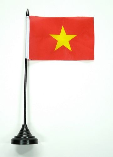 Fahne / Tischflagge Vietnam NEU 11 x 16 cm Flaggen