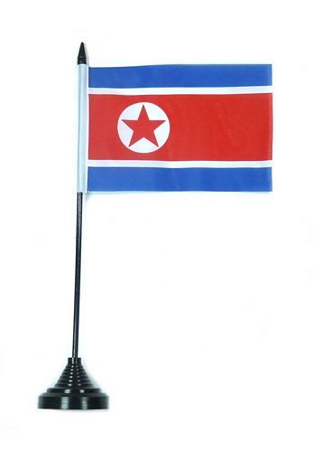 Fahne / Tischflagge Nordkorea NEU 11 x 16 cm Flaggen