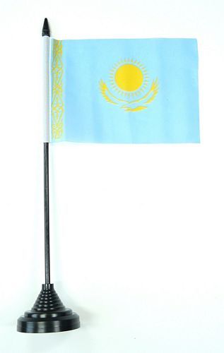 Fahne / Tischflagge Kasachstan NEU 11 x 16 cm Flaggen