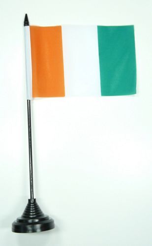 Fahne / Tischflagge Elfenbeinküste 11 x 16 cm Flaggen