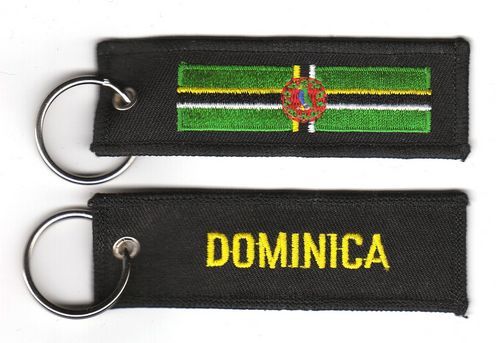 Fahnen Schlüsselanhänger Dominica
