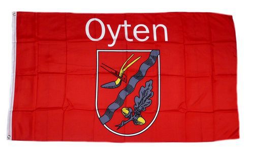 Flagge / Fahne Oyten Hissflagge 90 x 150 cm