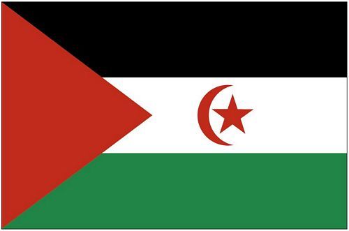 Fahnen Aufkleber Sticker West Sahara