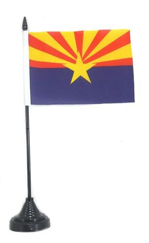 Fahne / Tischflagge USA - Arizona NEU 11 x 16 cm Fahne