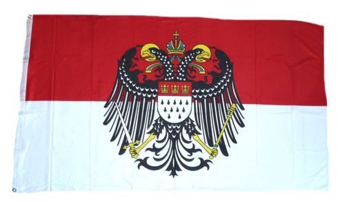 Flagge Fahne Köln Silhouette Hissflagge 90 x 150 cm