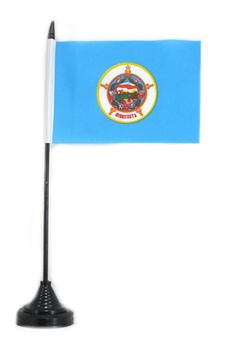 Fahne / Tischflagge USA - Minnesota NEU 11 x 16 cm Fahne