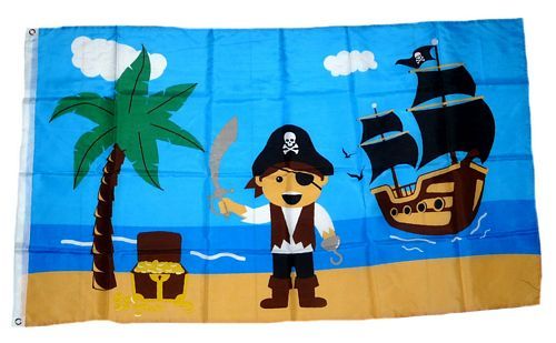 Fahne / Flagge Pirat Schiff 90 x 150 cm