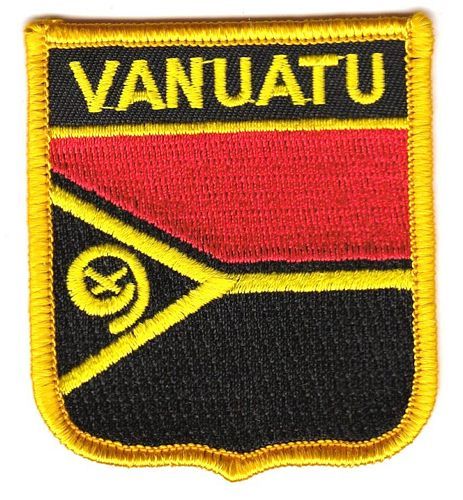 Wappen Aufnäher Fahne Vanuatu