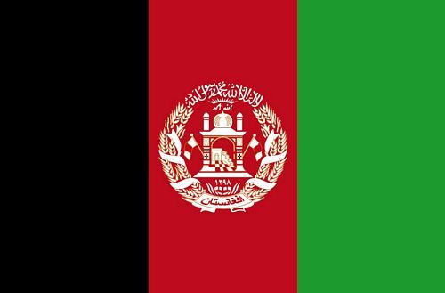 Fahnen Aufkleber Sticker Afghanistan