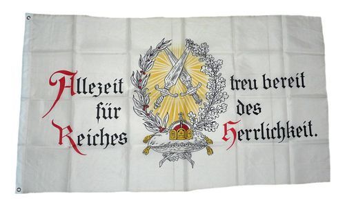 Fahne / Flagge Deutsches Reich Allezeit Treue bereit NEU 90 x 150 cm