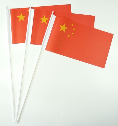 10 Papierfähnchen China Papierfahnen Fahne Flagge