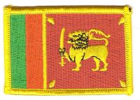Fahnen Aufnäher Sri Lanka Fahnen Aufnäher Sri Lanka