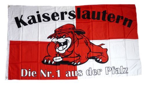 Fahne / Flagge Kaiserslautern Bulldogge 90 x 150 cm
