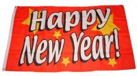 Fahne / Flagge Happy New Year 60 x 90 cm Fahne / Flagge Happy New Year 60 x 90 cm