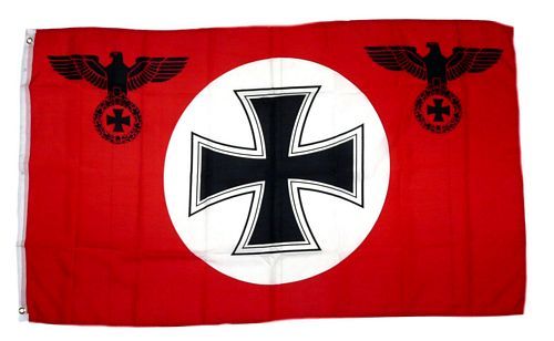 Fahnen Flagge Deutsches Reich Reichsadler Eisernes Kreuz  ROT 90 x 150 cm