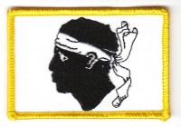 Fahnen Aufnäher Frankreich - Korsika Fahne Fahnen Aufnäher Frankreich - Korsika Fahne