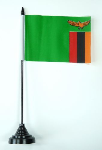 Fahne / Tischflagge Sambia NEU 11 x 16 cm Flaggen