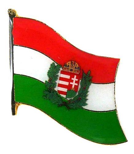 Flaggen Pin Ungarn Wappen NEU Fahne Flagge Anstecknadel