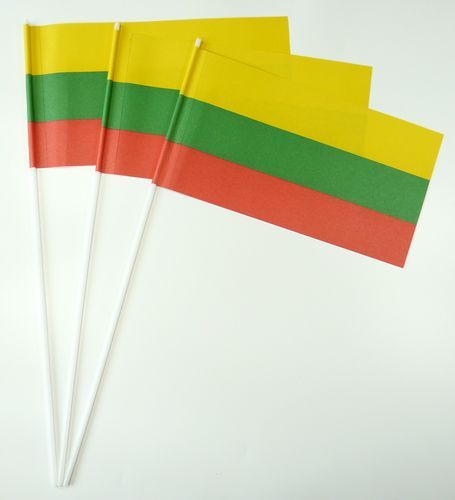 10 Papierfähnchen Litauen Papierfahnen Fahne Flagge