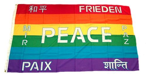 Fahne Flagge Friedenstaube Peace Taube Frieden 90x150 cm Hissfahne weiße 