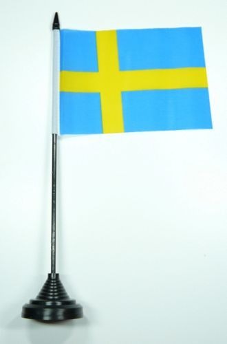 Fahne / Tischflagge Schweden NEU 11 x 16 cm Flaggen