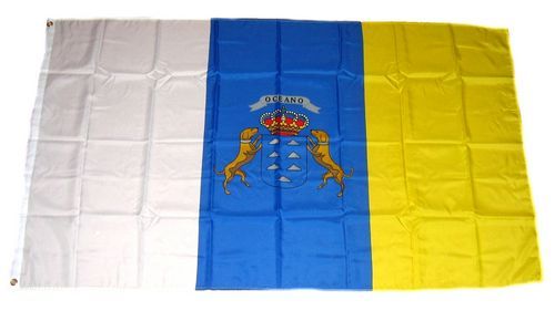 Fahne / Flagge Spanien - Kanaren 90 x 150 cm