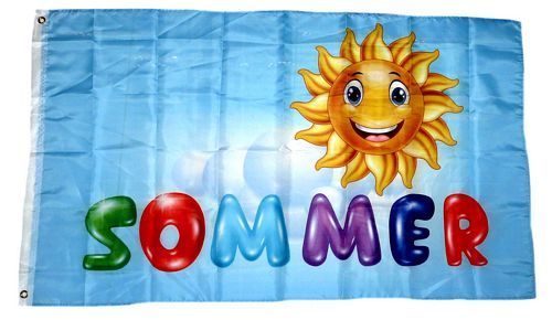 Fahne / Flagge Sommer Sonne 90 x 150 cm