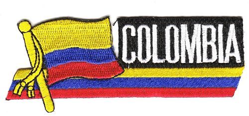 Fahnen Sidekick Aufnäher Kolumbien
