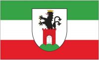 Fahne / Flagge Bergen auf Rügen 90 x 150 cm Fahne / Flagge Bergen auf Rügen 90 x 150 cm