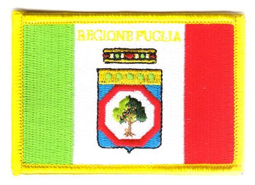Fahnen Aufnäher Italien - Apulien Puglia