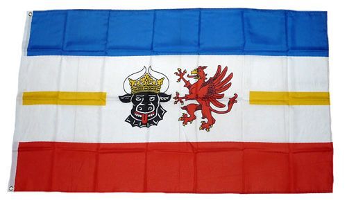 Langwimpel Mecklenburg Ochsenkopf 30 x 150 cm Fahne Flagge 