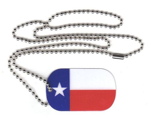 Dog Tag Fahne USA - Texas