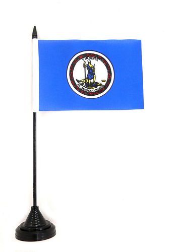Fahne / Tischflagge USA - Virginia NEU 11 x 16 cm Fahne