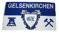 Fahne / Flagge Gelsenkirchen Wappen 90 x 150 cm Fahne / Flagge Gelsenkirchen Wappen 90 x 150 cm