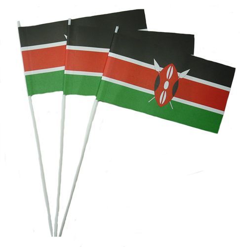 Papierfahnen Kenia