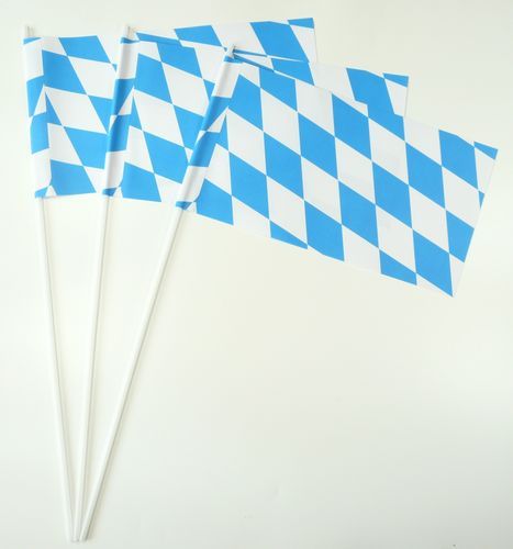 10 Papierfähnchen Bayern Papierfahnen Fahne Flagge