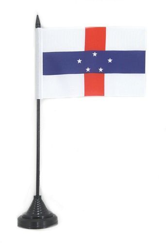 Fahne / Tischflagge Niederländische Antillen NEU 11 x 16 cm Fahne