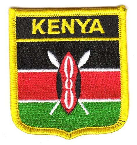 Wappen Aufnäher Fahne Kenia