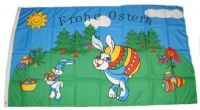 Fahne / Flagge Frohe Ostern Hase 60 x 90 cm Fahne / Flagge Frohe Ostern Hase 60 x 90 cm