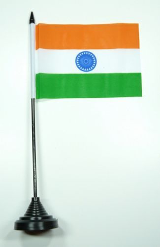 Fahne / Tischflagge Indien 11 x 16 cm Flaggen