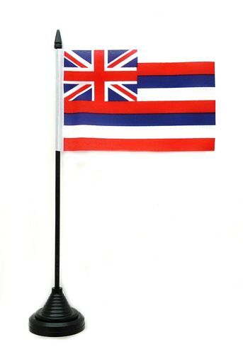 Fahne / Tischflagge USA - Hawaii NEU 11 x 16 cm Fahne