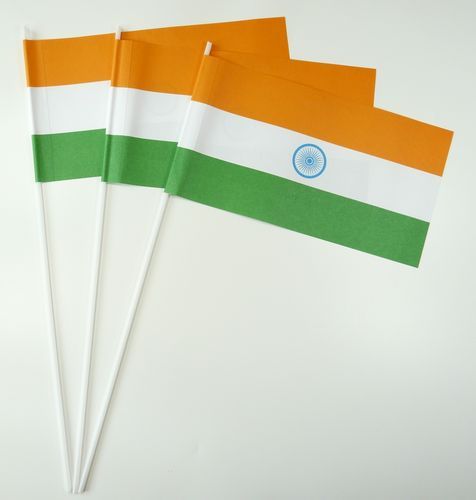 Papierfahnen Papierfähnchen Indien Flagge Fahne 