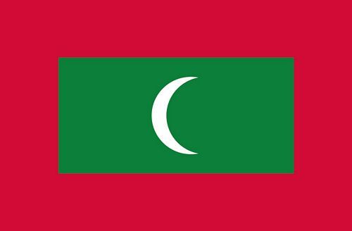 Fahnen Aufkleber Sticker Malediven