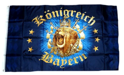 Deutschland Bayern mit Löwe Banner bayerische Fahnen Flaggen 30x45cm