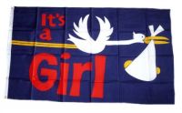 Fahne / Flagge It`s a Girl! 90 x 150 cm Fahne / Flagge It`s a Girl! 90 x 150 cm