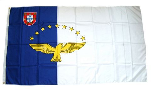 Fahne / Flagge Portugal - Azoren 90 x 150 cm