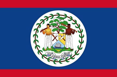 Fahnen Aufkleber Sticker Belize